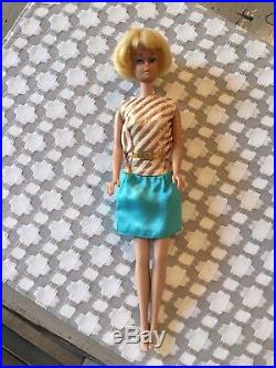 Vintage 1958 American Girl Barbie Doll Blonde withlight Color Lips