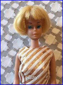 Vintage 1958 American Girl Barbie Doll Blonde withlight Color Lips
