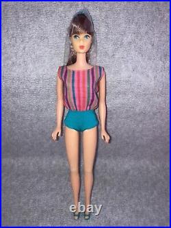 Vintage 1960s Barbie German European Pink Skin Bendleg American Girl #1163