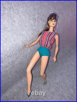 Vintage 1960s Barbie German European Pink Skin Bendleg American Girl #1163