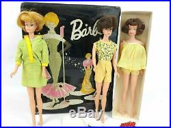 Vintage 1960s Brunette Bubble Cut with American Girl Barbie Vintage Midge Doll Lot
