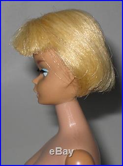 Vintage 1965 Mattel Barbie American Girl Blonde Doll Bendable Leg OSS Mint HK19