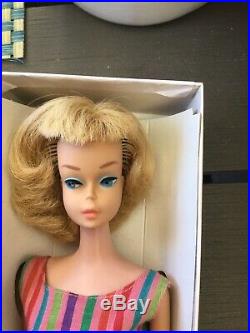 Vintage 1966 Rare Pale Thick Blonde American Girl Bent Knee Barbie Doll Fabulous