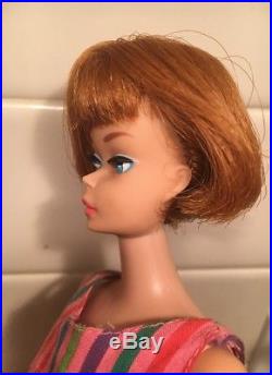 Vintage 1966 Titian Redhead American Girl Barbie Doll OSS Near Mint
