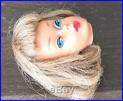 Vintage ASH BLONDE AMERICAN GIRL LONG HAIR BARBIE DOLL HEAD ONLY