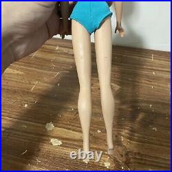 Vintage American Girl 1958 Transitional Bubble Cut Barbie Doll Swimsuit 1071