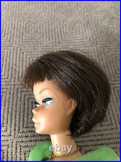 Vintage American Girl Brunette Barbie Doll In Tagged Outfit