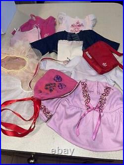 Vintage American Girl Doll Lot Clothing, Wardrobe And Doll! Used Condition