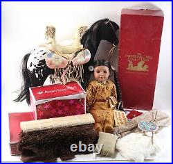 Vintage American Girl Kaya Doll Pleasant Company 2002 18 with Appaloosa Bed Roll