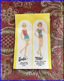 Vintage American Girl Midge Bendable Leg 1964 #1080 VHTF Stunning Doll Near Mint