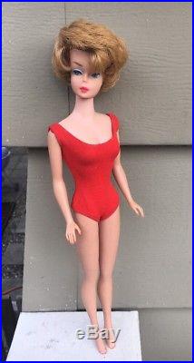 Vintage Ash Blonde American Girl Faced Bubblecut Barbie Doll OSS Stunning
