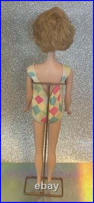 Vintage Barbie /AG face/bendable legs/RARE color magic suit /Easter dress/box