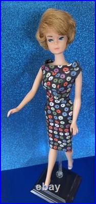 Vintage Barbie /AG face/bendable legs/RARE color magic suit /Easter dress/box