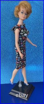 Vintage Barbie /AG face/bendable legs/RARE color magic suit /Easter dress/box