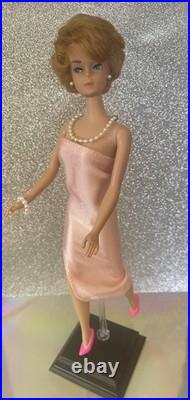 Vintage Barbie /AG face/bendable legs/RARE color magic suit /Easter dress/box