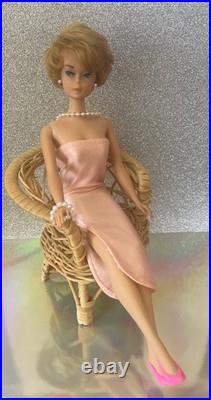 Vintage Barbie /AG face/bendable legs/RARE color magic suit /Easter dress/box
