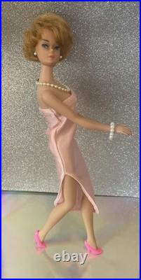 Vintage Barbie /AG face/bendable legs/RARE color magic suit /Easter dress/box