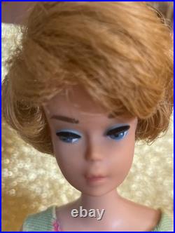 Vintage Barbie /AG face/bendable legs/RARE color magic suit /Easter dress/box