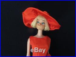 Vintage Barbie AMERICAN GIRL Doll Blonde Hair BEST BOW GLAMOUR HAT Free Ship USA