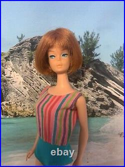 Vintage Barbie American Girl Doll #1170 Long Bob Titan Hair OSS, Mules EXC