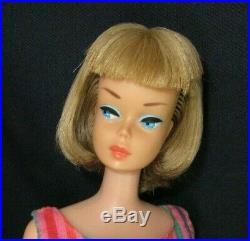 Vintage Barbie Doll AMERICAN GIRL #1070 Long Silver Ash Blonde Hair Swimsuit