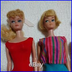 Vintage Barbie Doll Lot 3 Dolls Set Bubble Cut Ponytail American Girl Bendable