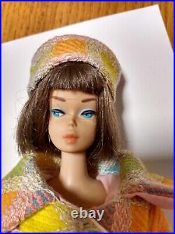 Vintage Barbie Long Hair Silver Brunette American Girl Low Color Orig Sold Nude