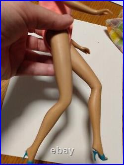 Vintage Barbie Long Hair Silver Brunette American Girl Low Color Orig Sold Nude