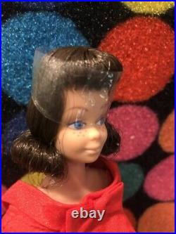 Vintage Barbie Midge Doll Red Dress Set Mattel 1963
