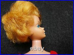 Vintage Blonde Barbie Doll Bubble Cut With Marked 1070 American Girl Head Rim C10
