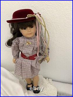 Vintage Early 1990s Samantha American Girl With 2 Outfits. Hat And Doll Hairbrush