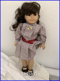 Vintage Early 1990s Samantha American Girl With 2 Outfits. Hat And Doll Hairbrush