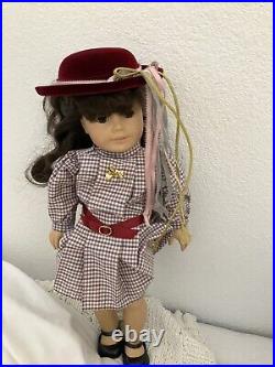 Vintage Early 1990s Samantha American Girl With 2 Outfits. Hat And Doll Hairbrush