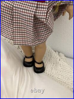 Vintage Early 1990s Samantha American Girl With 2 Outfits. Hat And Doll Hairbrush