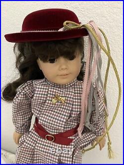 Vintage Early 1990s Samantha American Girl With 2 Outfits. Hat And Doll Hairbrush