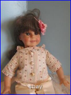 Vintage Engel Buppe Puppe Brunette German Doll 17 WHITE BODY /AMERICAN GIRL