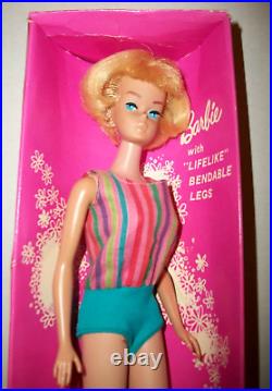 Vintage Gorgeous Pale Blonde American Girl Barbie W Box Ss & Shoes All Original