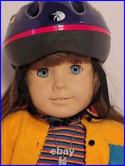 Vintage Pleasant Company Doll American Girl Samantha Brown Hair Blue Eyes
