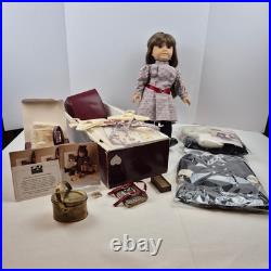 Vtg 1989 Pleasant Company American Girl Samantha Doll White Body Outfits Box Lot