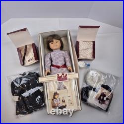 Vtg 1989 Pleasant Company American Girl Samantha Doll White Body Outfits Box Lot
