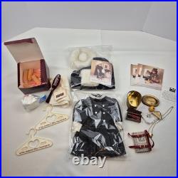 Vtg 1989 Pleasant Company American Girl Samantha Doll White Body Outfits Box Lot