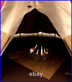 Vtg American Girl Kaya's Easy Assembly Teepee & Working Campfire All Parts Incl