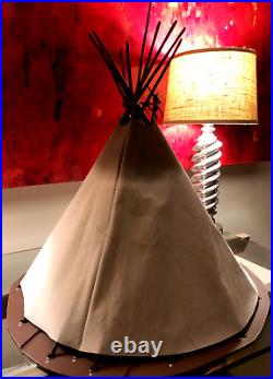 Vtg American Girl Kaya's Easy Assembly Teepee & Working Campfire All Parts Incl