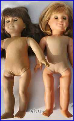 Vtg Lot 2 American Girl Dolls Nude Just Like You Pleasant Company Samantha Doll