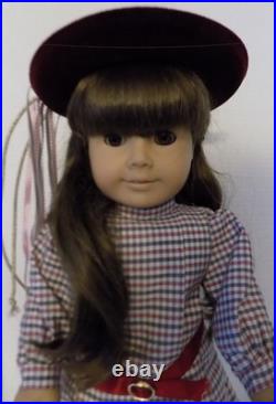 WHITE BODY Samantha Pleasant Company American Girl Doll EUC w Meet Outfit, Hat