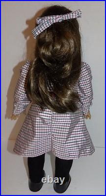 WHITE BODY Samantha Pleasant Company American Girl Doll EUC w Meet Outfit, Hat