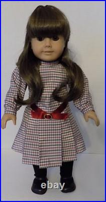 WHITE BODY Samantha Pleasant Company American Girl Doll EUC w Meet Outfit, Hat