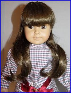 WHITE BODY Samantha Pleasant Company American Girl Doll EUC w Meet Outfit, Hat