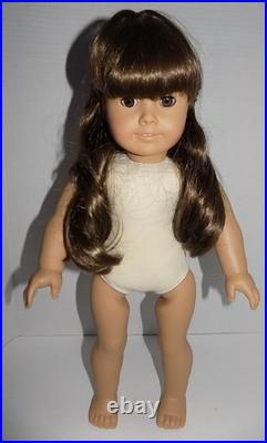 WHITE BODY Samantha Pleasant Company American Girl Doll EUC w Meet Outfit, Hat