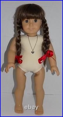 WHITE Body EUC Molly Pleasant Co American Girl Doll w BOX Meet Outfit